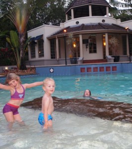 En af de fire pools